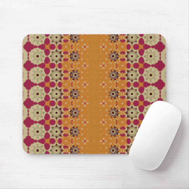 Unique Geometric Pale orange mouse pad Musmatta (Med mus)