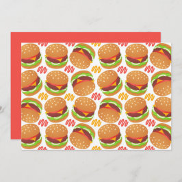 Unique Hamburgers Note Card Anteckningskort