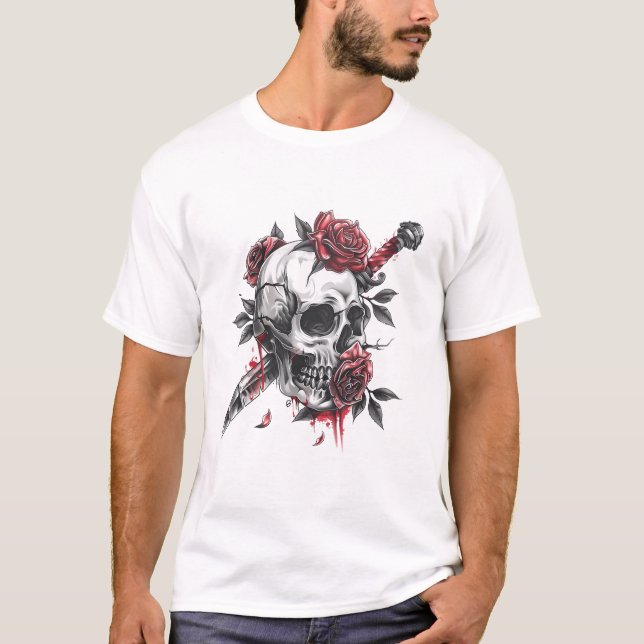 Unique Horror Ghost T Shirt (Framsida)
