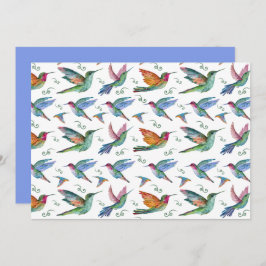 Unique Hummingbird Note Card Anteckningskort