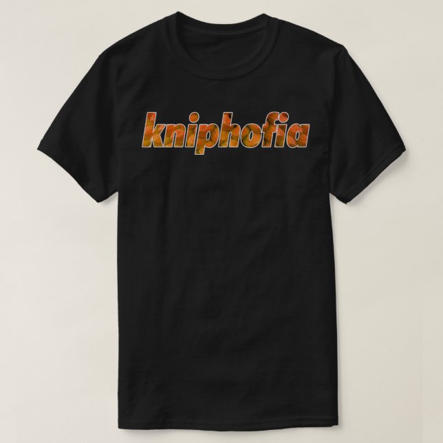 UNIQUE Kniphofia-blomma T Shirt (Design framsida)