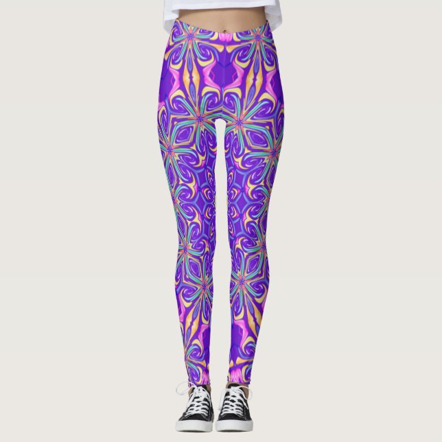 Unique leggings purpple (Framsida)