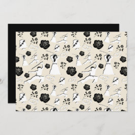 Unique Martial Arts Wedding Note Card Anteckningskort