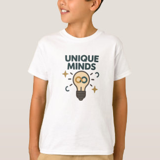 Unique Minds Neurodiversity Lightbulb T Shirt