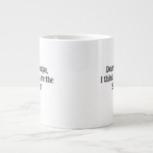 UNIQUE och PERFEKT GIFT för morfar! Jumbo Mugg