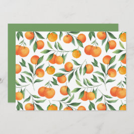 Unique Oranges Note Card Anteckningskort