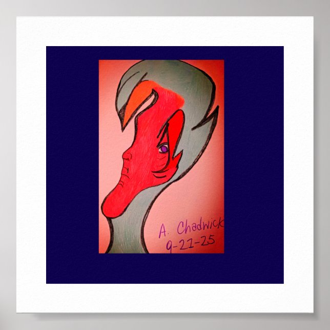 Unique Original Character Art Poster (Framsidan)