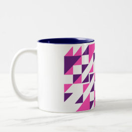 unique patten design mug Två-Tonad mugg