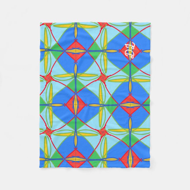 Unique Pattern Abstract  Fleece Blanket (Framsidan)