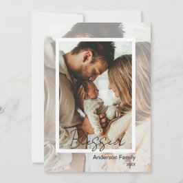 Unique Photo on Photo Tabletop Plaque Easel Meddelande