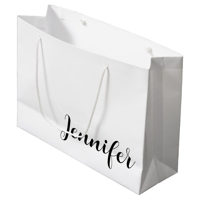 Unique Printed Large Gift Bag with Custom Name (Framsidan Vinklad)