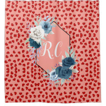 unique Red hearts on pink and pattern Custom