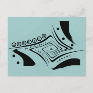 UNIQUE RETRO BRÖLLOP in Las Vegas Postcard Vykort