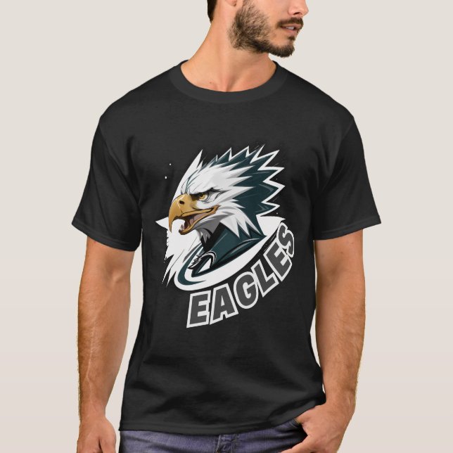 Unique Royal Eagle Design - Modern and Powerful Ar T Shirt (Framsida)