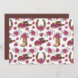 Unique Rustic Wedding Note Card Anteckningskort