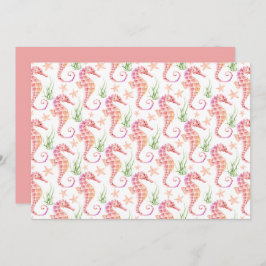 Unique Seahorses Note Card Anteckningskort