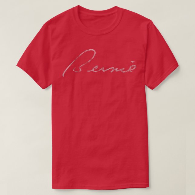 Unique Signature Bernie Sanders  T Shirt (Design framsida)