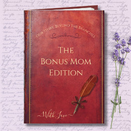 Unique Storybook Bonus Mom Photo Mother’s Day Card Kort