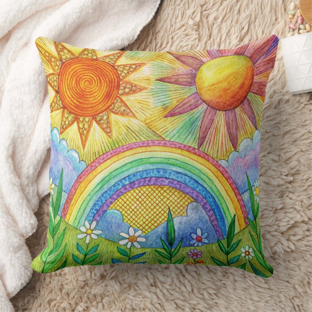 Unique summer beach Design cushion Kissen Kudde (Filt)