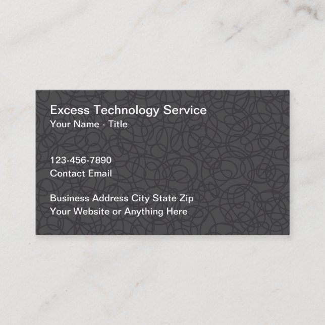 Unique Technology Business Cards New Design Visitkort (Framsida)