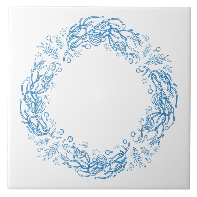 Unique Vintage Botanical. Kakelplatta (Framsidan)