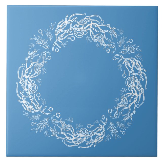 Unique Vintage Botanical. Kakelplatta (Framsidan)