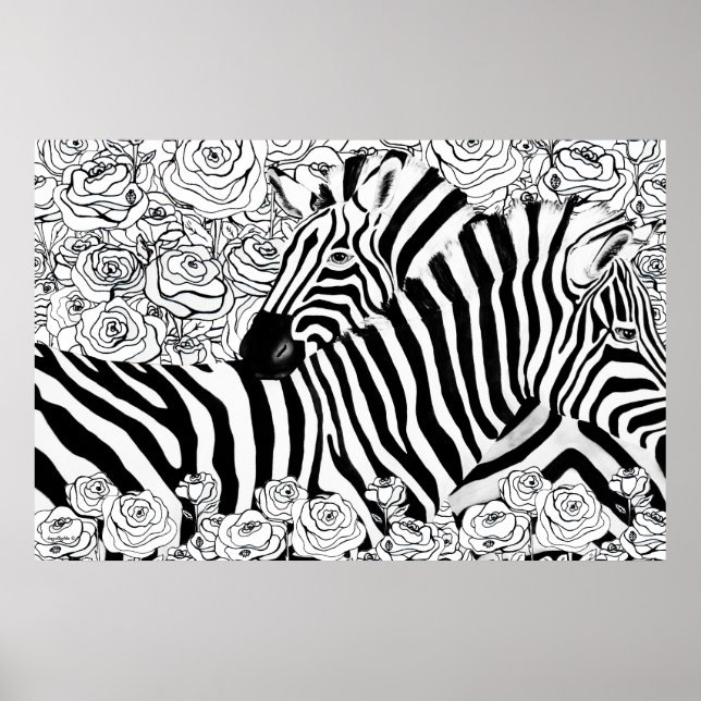 Unique Zebras Poster (Framsidan)