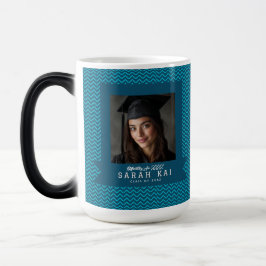 Unique Zigzag Print Dad  Graduation Gift Magisk Mugg