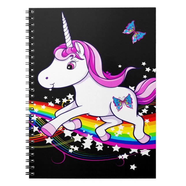 UniRainbow Unicorn Anteckningsbok (Framsidan)