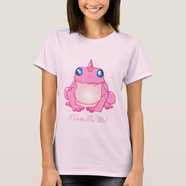 UniRosa Unicorn Frog Princess T Shirt (Framsida)