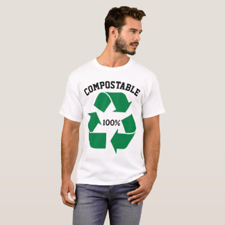 unisex 100 % komposterbar t shirt