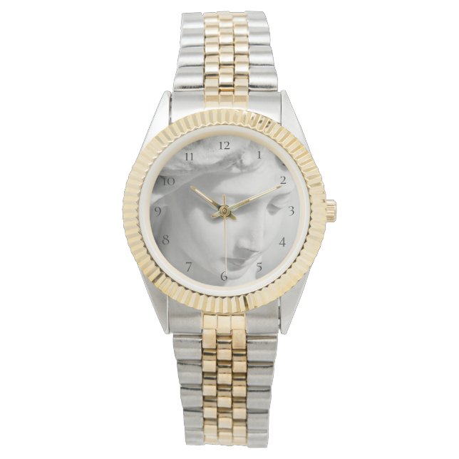 *~* Unisex 2 Tone Marble Bevackra Angel Armbandsur (Framsida)