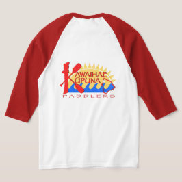 Unisex 3/4 Sleeve Red T-Shirt