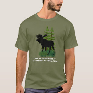 Unisex Älgälskare Wildlife i Yellowstone Park T Shirt