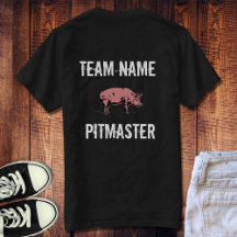 Unisex Anpassningsbar BBQ Team Pitmaster t-shirt