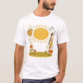 Unisex Artistic T-Shirt - Sunny Vibes & Kreativ E