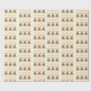 unisex baby-presentfigursättning för triplets, oms presentpapper