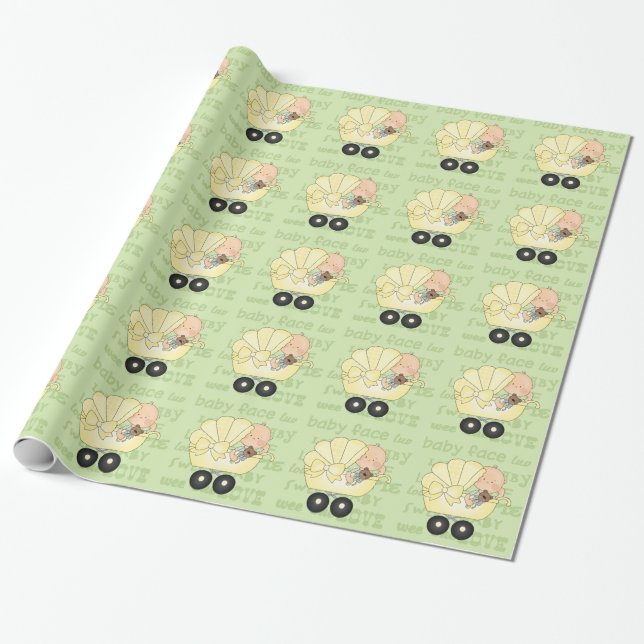 Unisex Babyskor med papper inslagning Presentpapper (Utrullad)