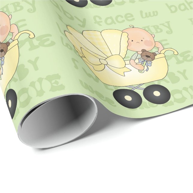 Unisex Babyskor med papper inslagning Presentpapper (Rullad Hörn)
