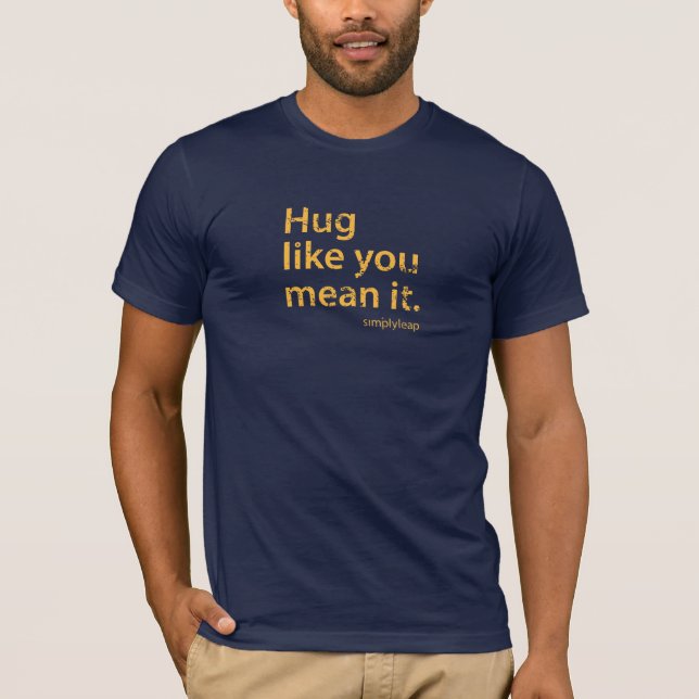 Unisex Bella Canvas Hug Tour t-shirt (Framsida)