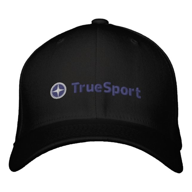 Unisex Black and Blue True Sport Passande Hat Broderad Keps (Framsida)