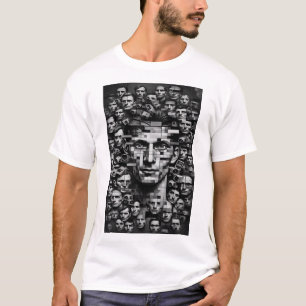 Unisex Black and White Dystopan Control T- Shirt T