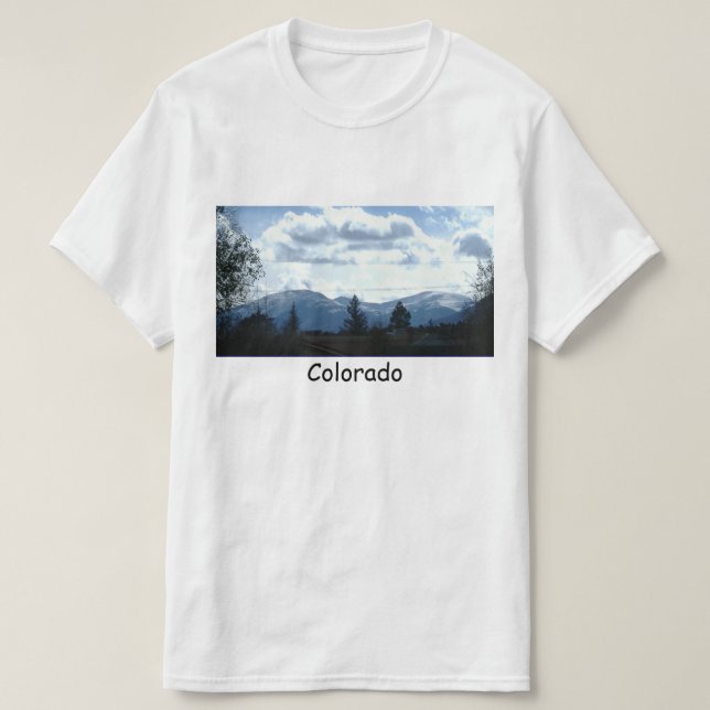 Unisex Blue Mountains i Colorado T-Shirt (Design framsida)