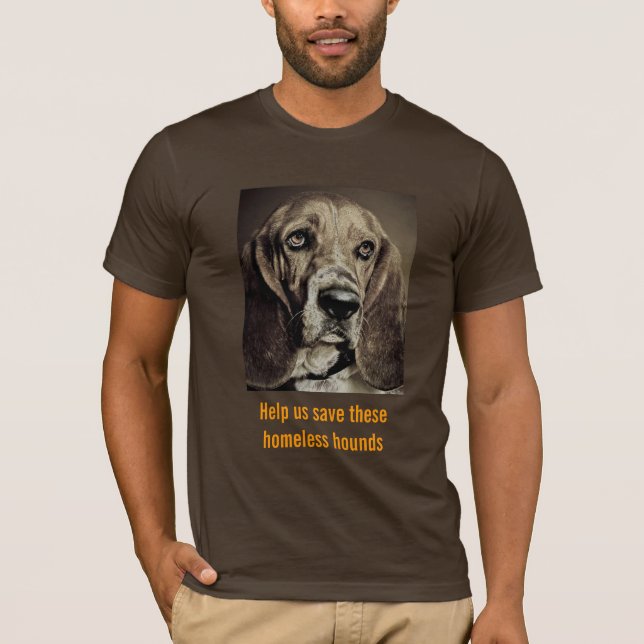 Unisex- brun utslagsplats för Milo Tee (Framsida)