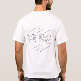 Unisex Cats Kittens spelar Teckning minimalistisk T Shirt