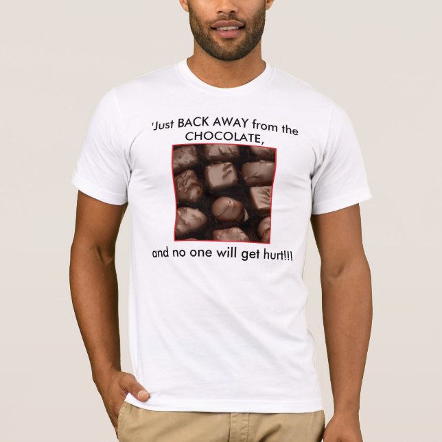 Unisex- chokladälskare t-shirt (Framsida)