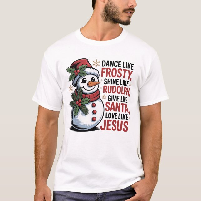 Unisex Christian jul T-Shirt (Framsida)