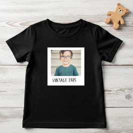Unisex Custom Vintage Photo And Year Shirt  T