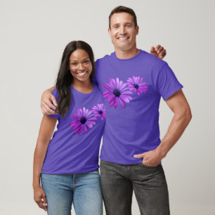Unisex Daisy T-shirt Lila Blomma Tröja