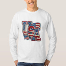 Unisex Falsbroderi USA Långärmad Tröja
